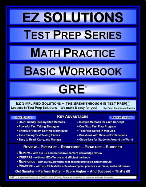 ez solutions test prep series math practice basic workbook gre Epub